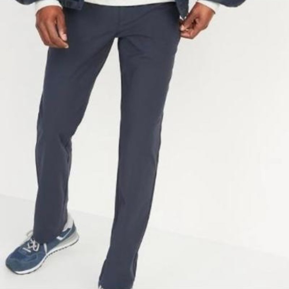 OLD NAVY Straight Go-Dry Cool Hybrid Pants for Men 1- 36W 30L NAVY 1- 38W 30L
